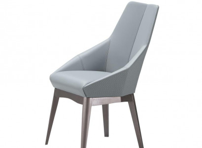 Luxury Armchair Chairs Design Dining Room Stainless Steel Gray Leather Chair Elegant Furniture